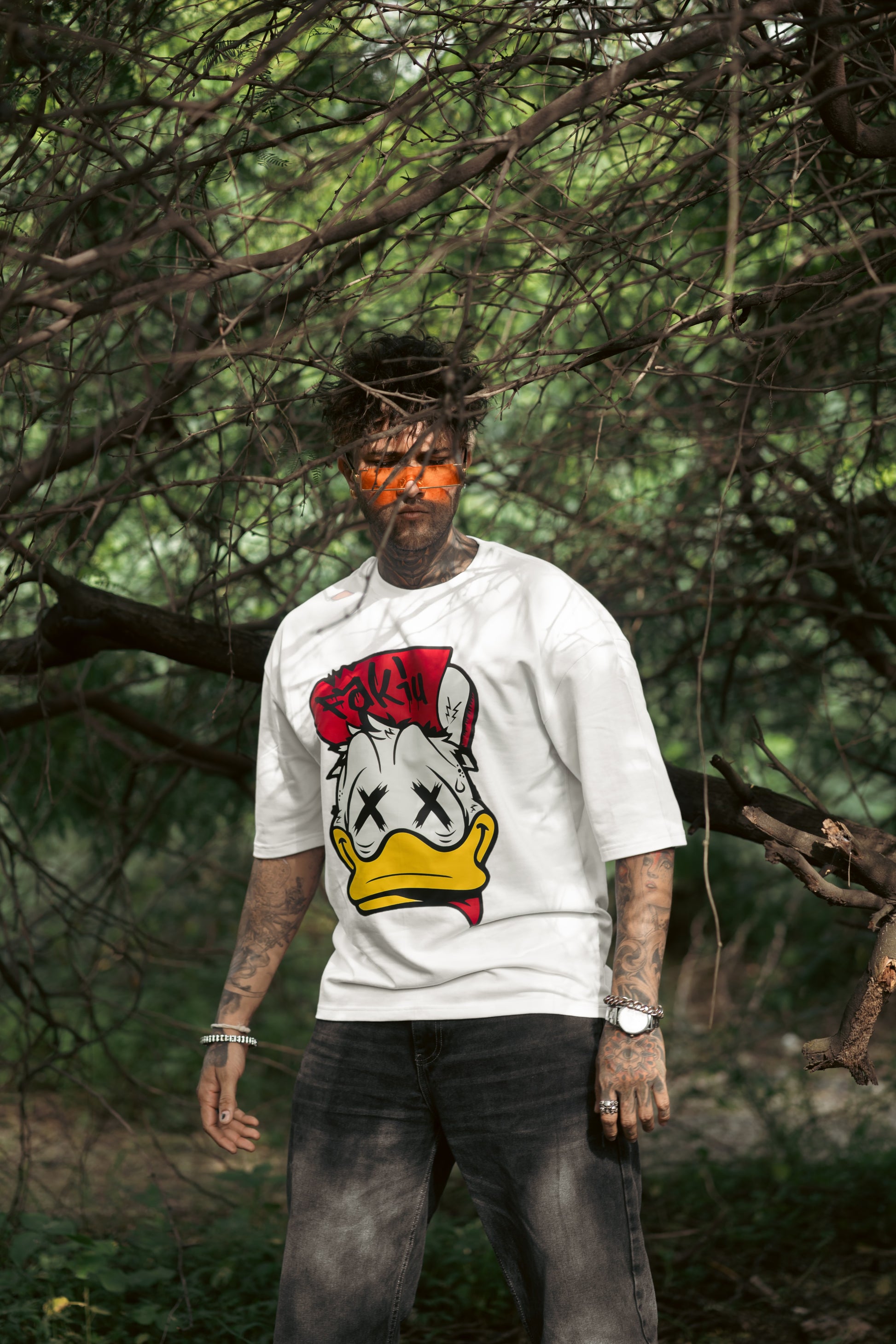 FAKIU Distorted Mascot Tee